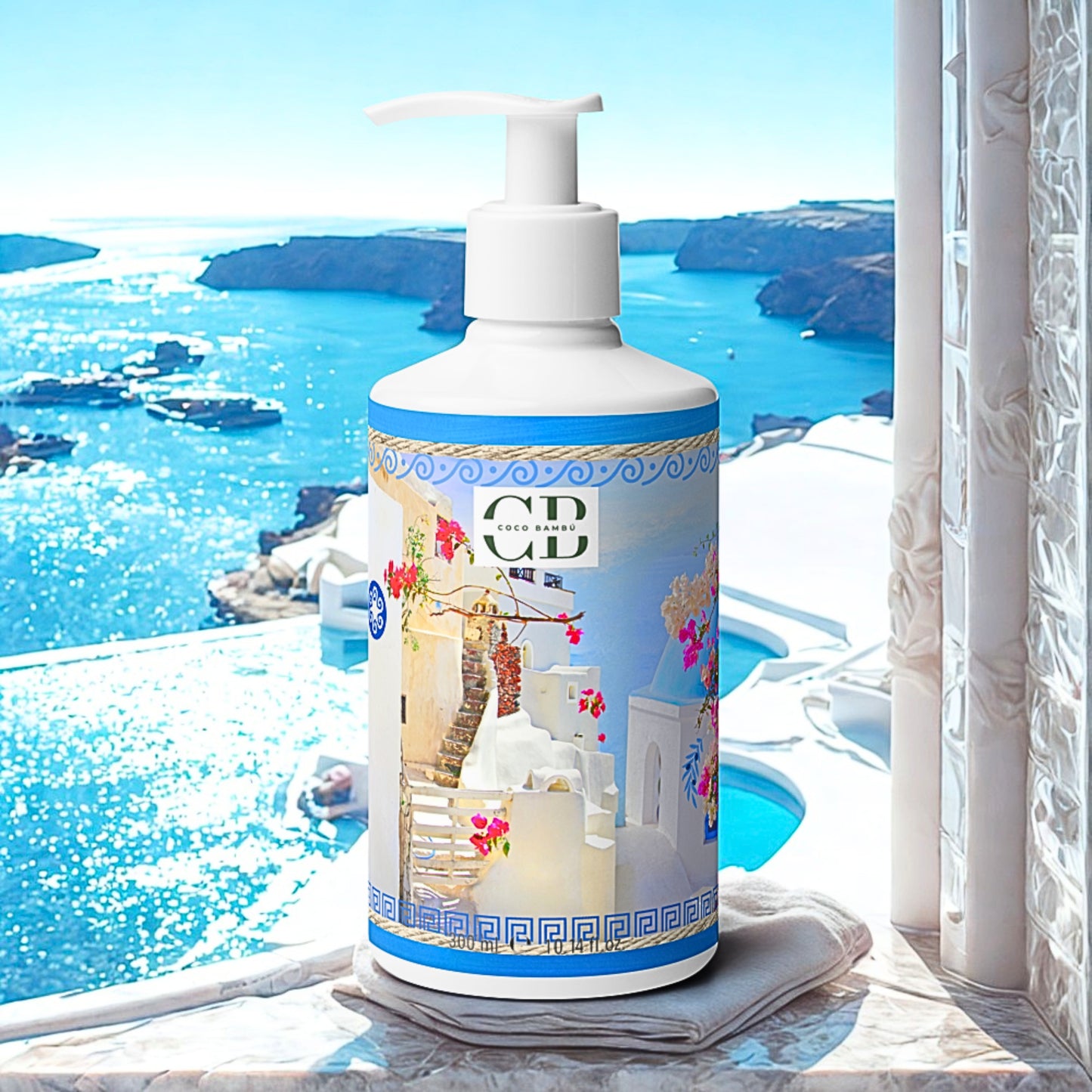 COCO BAMBÚ - Jabón floral para manos y cuerpo Santorini - Vegano
